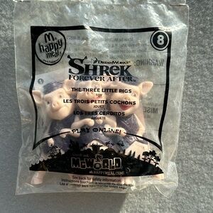 2010 McDonald's Toy Shrek The Three Little Pigs MIP